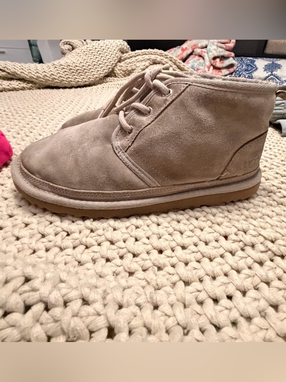 Men's Suede Lace-Up Chukka Boots - Gray